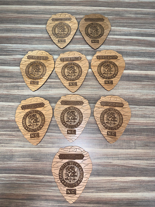 Wooden Badge Magnet